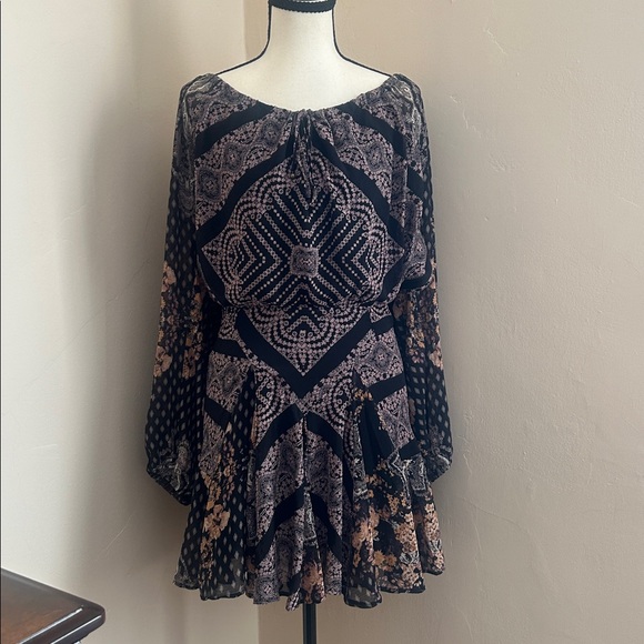 Free People Movement Bohemian Open Back Dress. - Picture 3 of 14